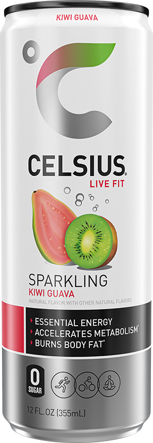 Bebida energetica Celsius sabor a Kiwi Guava