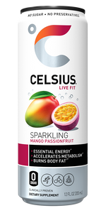 Bebida energetica Celsius sabor a Mango Passionfruit