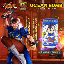 Cargar imagen en el visor de la galería, Bebida Ocean Bomb Street Fighter sabor Te de Durazno